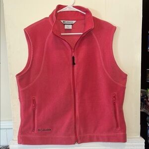 Columbia Fleece Vest Women's Med Hot Pink Gorpcore Outdoor Cabin Chic Ski
Hiking